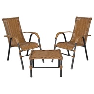 Conjunto Mesa e Cadeiras Externas Bela Caramelo - imagem 1
