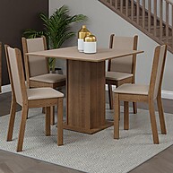 Conjunto Mesa Jantar 4 Cadeiras Briana Madesa - imagem 1