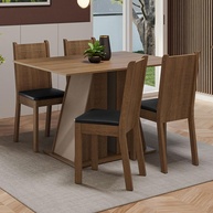 Conjunto Mesa Jantar 4 Cadeiras Marilyn Madesa - imagem 1