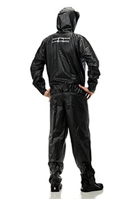Conjunto Impermeável PVC Tornado Preto com Capuz - Proteção Total Tam P - imagem 4