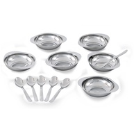 Conjunto para Sobremesa Brinox Jornata 12 Peças: Elegância em Aço Inox - imagem 1