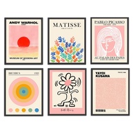 6 Pôsteres de Arte Moderna com Estilo Matisse Rosa - Conjunto Decorativo para Parede - imagem 1