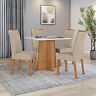 Conjunto Sala de Jantar Celebrare 90x90: Elegância e Conforto para Seu Ambiente - imagem 1