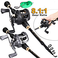 Conjunto Sougayilang 1.8m/2.1m/2.4m com Carretel 7.2:1 e Drag 10kg - imagem 1