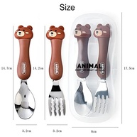 Conjunto de Talheres Infantil Portátil com Estojo - Ideal para Viagens e Passeios - imagem 3