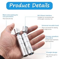Conjunto de Soquete para Vela de Ignição 14mm e 16mm - Ferramenta Universal 3/8" - imagem 4