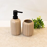 Conjunto Wolff Pumpkin Bege: Elegância em Cerâmica para seu Banheiro - imagem 1