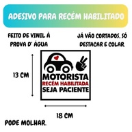 Adesivo Recém Habilitada Carro: Vinil Premium à Prova D'Água | Celebre sua Conquista! - imagem 3