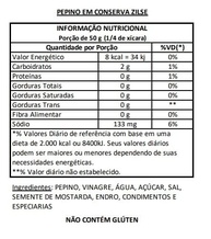 Pepino em Conserva Zilse 540g - imagem 2