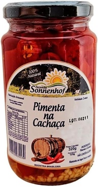 Conserva de Pimenta Fatiada na Cachaça - 320g - imagem 1