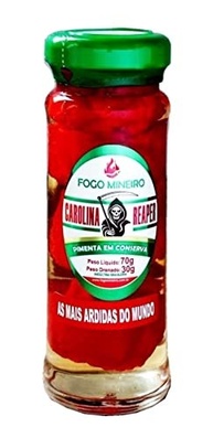 Pimenta Carolina Reaper Grande Em Conserva - Fogo Mineiro - imagem 1