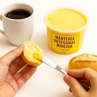 Manteiga Artesanal Mineira com Sal,2 potes com 500g, Pura, Premium, sem conservantes industrializados - imagem 2