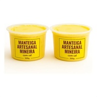 Manteiga Artesanal Mineira com Sal,2 potes com 500g, Pura, Premium, sem conservantes industrializados - imagem 3