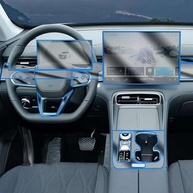 Película Protetora TPU Transparente para Console Central Chery Tiggo 8 PLUS C-DM 2025 - Proteção Anti-Arranhão - imagem 2