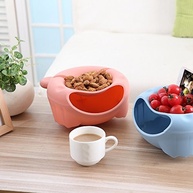 Prato de Frutas com Design Camada e Suporte para Celular - Container Moderno para Lanches e Sementes - imagem 5