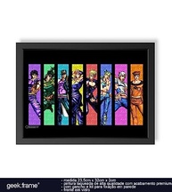 Quadro Decorativo JoJo's Bizarre Adventure To Be Continued em Vidro Premium - Geek.Frame para Decoração de Sala e Quarto - Presente Ideal para Otakus e Gamers - imagem 2