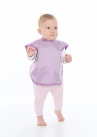 Babador Regata Impermeável Lilás - Proteção Total Contra Manchas para Bebês - imagem 5