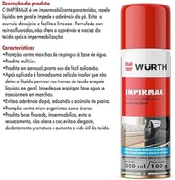 Impermax Repelente de Água para Tecidos e Estofados 300ml - Wurth | Proteção Contra Manchas e Respingos - imagem 3