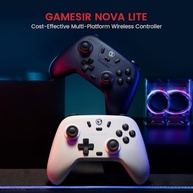 Controlador sem fio GameSir Nova Lite 2.4g para PC com Windows, iPhone, Android, Switch e Steam Deck, Controle Bluetooth Gamepad com gatilho de efeito Hall, Turbo, vibração Rumble(Nova Lite(Branco)) - imagem 2