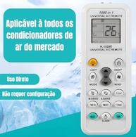 Controle Remoto Universal VARENZIA para Ar Condicionado – Compatível com +100 Marcas, Tela LCD e Funções Avançadas - imagem 4