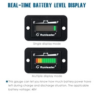 Monitor de Nível de Bateria Runleader 48V LED: Controle Total de Carga e Descarga para Seus Veículos Elétricos - imagem 3