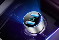Carregador Veicular USB Duplo 3.1A Digital: Potência e Controle na Palma da Sua Mão! - imagem 3