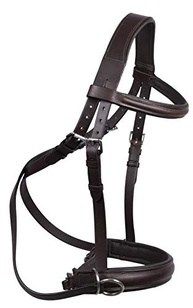 Cabresto Wonder Care Cruzamento de Couro Inglês Genuíno - Conforto e Controle para Seu Cavalo - imagem 2