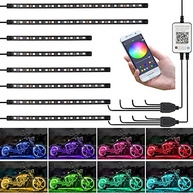 Kit Luz LED Moto 8 Peças Kairiyard: Controle App, RGB Multicolorido e Sincronização Musical - imagem 2
