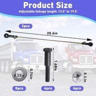 Kit 2 Válvulas Controle Altura Caminhão Ajustável 34-49cm - Compatível Haldex, Meritor - imagem 3