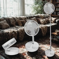 Ventilador Dobrável Multifuncional com Controle Remoto e Bateria Externa - Portátil e Versátil - imagem 4