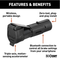 CURT Echo 51181: Controle de Freio de Reboque Inteligente com Bluetooth e Botão Manual - imagem 4