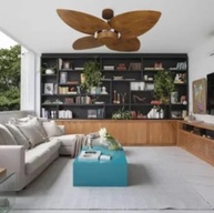 Ventilador de Teto Natuvent Dahlia 4 Pás Imbuia com Controle Remoto - Moderno e Silencioso - imagem 2