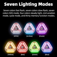 Luz Estroboscópica LED Triângulo Sem Fio para Veículos: Segurança e Estilo com Controle Remoto - imagem 4