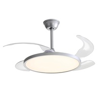 Ventilador de Teto Lótus Prata Bivolt com LED e Controle Remoto – Refresque seu Ambiente com Estilo - imagem 1