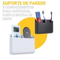Suporte de Parede Duplo para Controles Remotos Universal – Branco | Organize sua Sala com Estilo - imagem 3