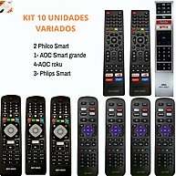 Controles Remoto Smart TV: Kit 10 Peças 🚀 - imagem 1
