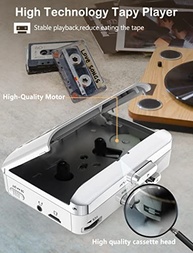 Walkman Portátil: Converta Suas Fitas Cassete para MP3 com Cartão SD e Bateria de Longa Duração - imagem 4