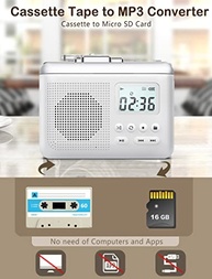 Walkman Portátil: Converta Suas Fitas Cassete para MP3 com Cartão SD e Bateria de Longa Duração - imagem 3