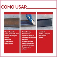 Removedor e Convertedor de Ferrugem à Base de Água 300ml: Proteção Protetora para Metais - imagem 4