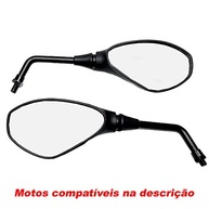 Retrovisor F800 para Honda CG Titan, Bros, CB300, CBX250 - Lente Convexa e Par Completo - imagem 5