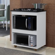 Balcão para Cooktop 5 Bocas com 2 Nichos para Forno Turim - Kaiki Móveis - imagem 1