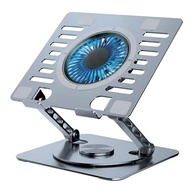 Suporte para Notebook com Cooler e Ventoinha - Base Ajustável em Liga de Alumínio com Resfriamento Ativo - imagem 2
