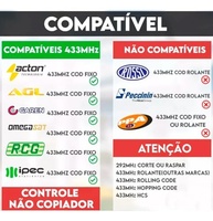 Controle Remoto Duplicador 433MHz para Portão de Garagem e Condomínio - Copie e Clones Facilmente! - imagem 3