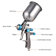 Pistola de Pulverização Ar LVLP 1.4mm com Copo 600ml - Tomshin - imagem 5