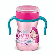 Copo 360 Evolution 240ml Rosa – Treinamento Infantil Sem Vazamento - imagem 1
