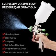 Tomshin Pistola de Pintura LVLP 1,3mm com Copo de 600ml - Pulverizador Ar Profissional - imagem 5