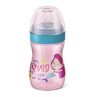 Lillo Copo Evolution Bebedor com Válvula de Ar e Sistema Antivazamento 240 ml - Rosa/Verde - imagem 2