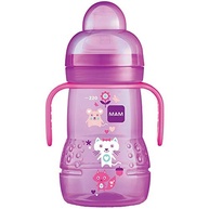 Copo MAM Trainer Rosa 220ml - Transição Suave para Bebês com Design Ergonômico - imagem 5