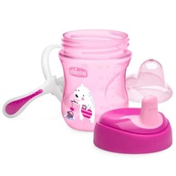 Copo Training Cup Rosa 6m+ Chicco - Bico Semi Rígido com Toque Macio - imagem 3