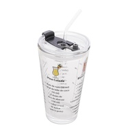 Copo de Drink com Canudo Lyor 450ml: Vidro Elegante e Prático - imagem 1